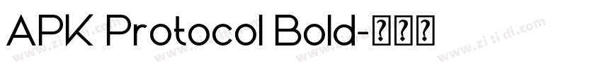 APK Protocol Bold字体转换